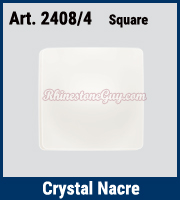 Swarovsk 2408 Square Pearl Cabochon